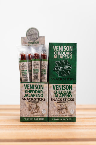Venison Cheddar & Jalapeno Snack Sticks
