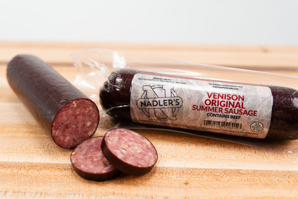 Venison Original Summer Sausage (9 oz) Nadler's Meats