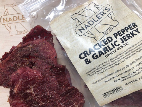 Nadler's Meats Cracked Pepper & Garlic Beef Jerky