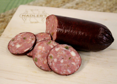 Nadler's Meats Beef Pepper Jack & Jalapeno Summer Sausage