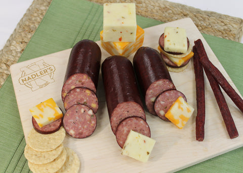 Nadler's Meats A Bit of Everything (Summer Sausage, Beef Sticks, and Cheese Box)