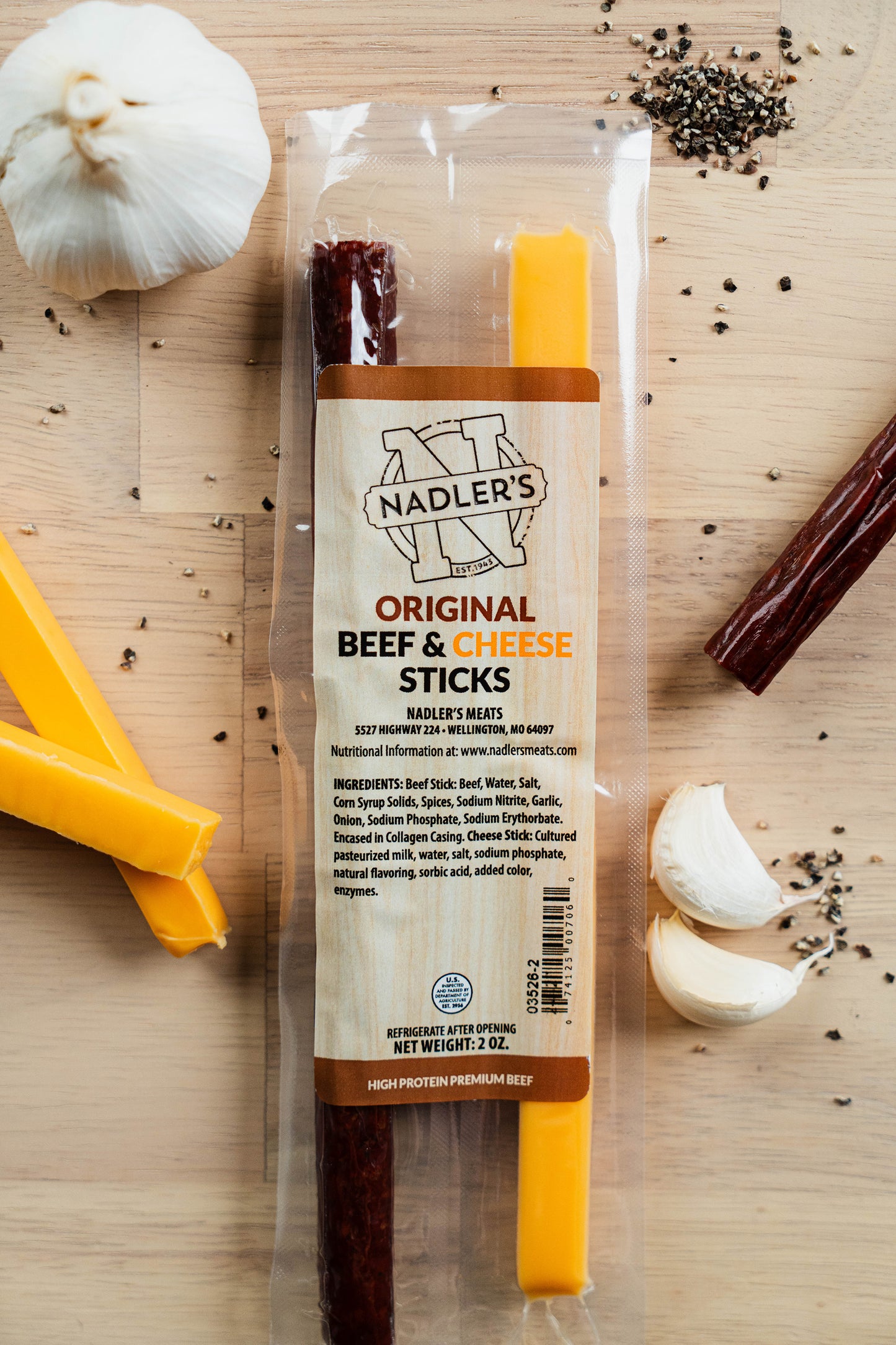 Beef Original & Cheddar Cheese Sticks