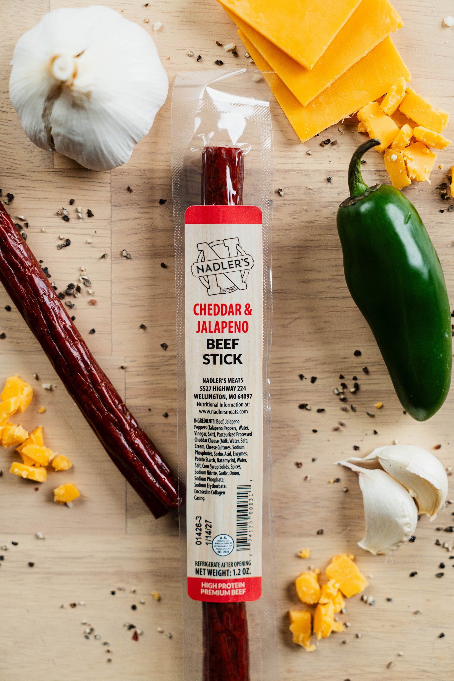 Beef Cheddar & Jalapeno Sticks