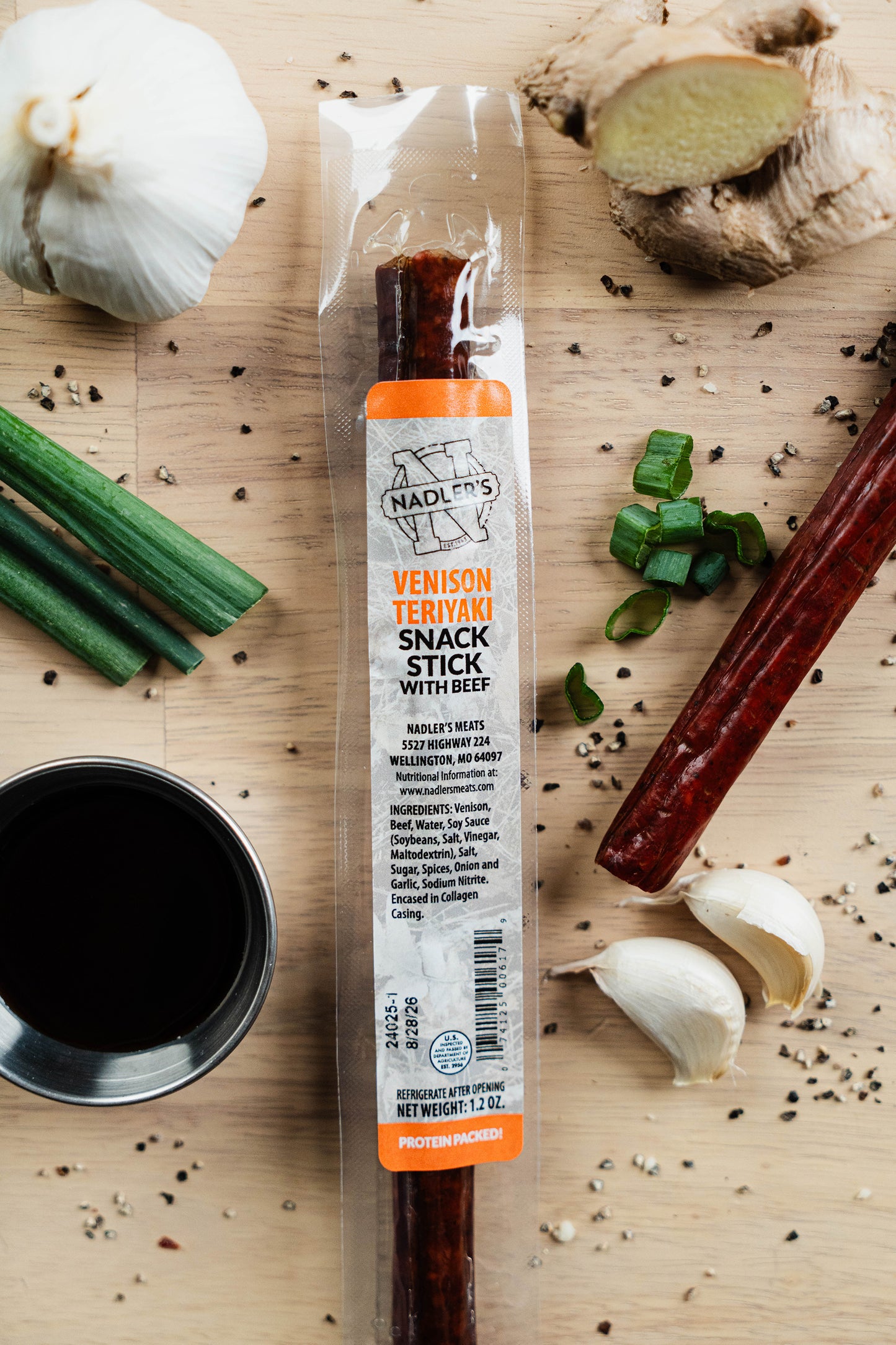 Venison Teriyaki Snack Sticks