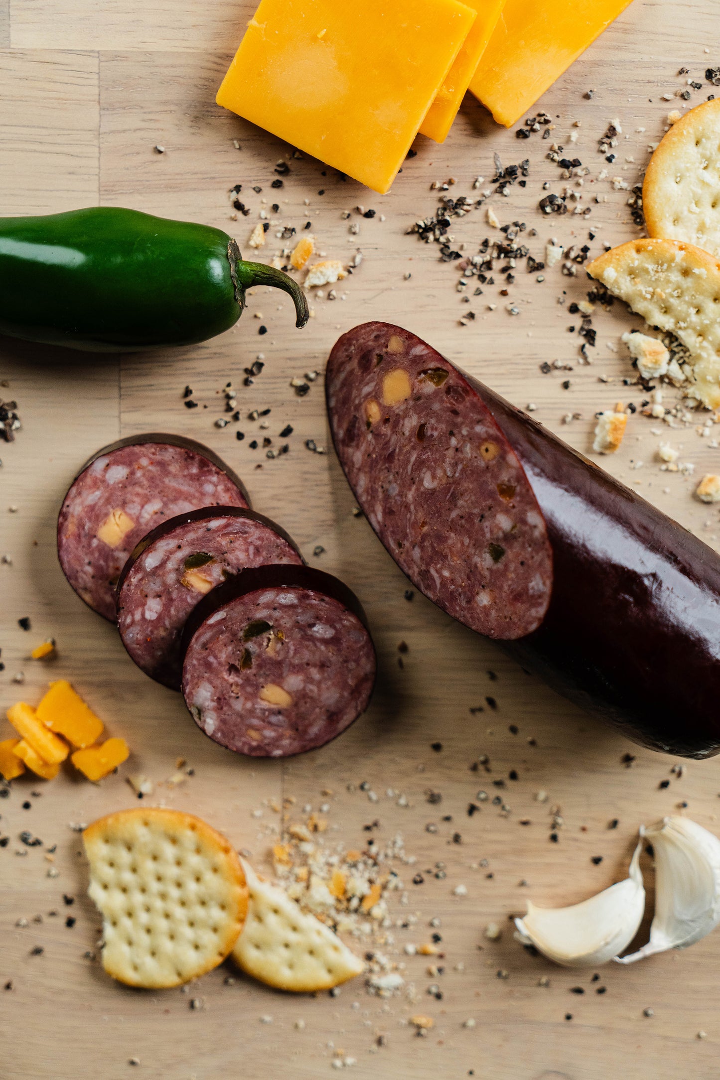 Beef Cheddar & Jalapeno Summer Sausage