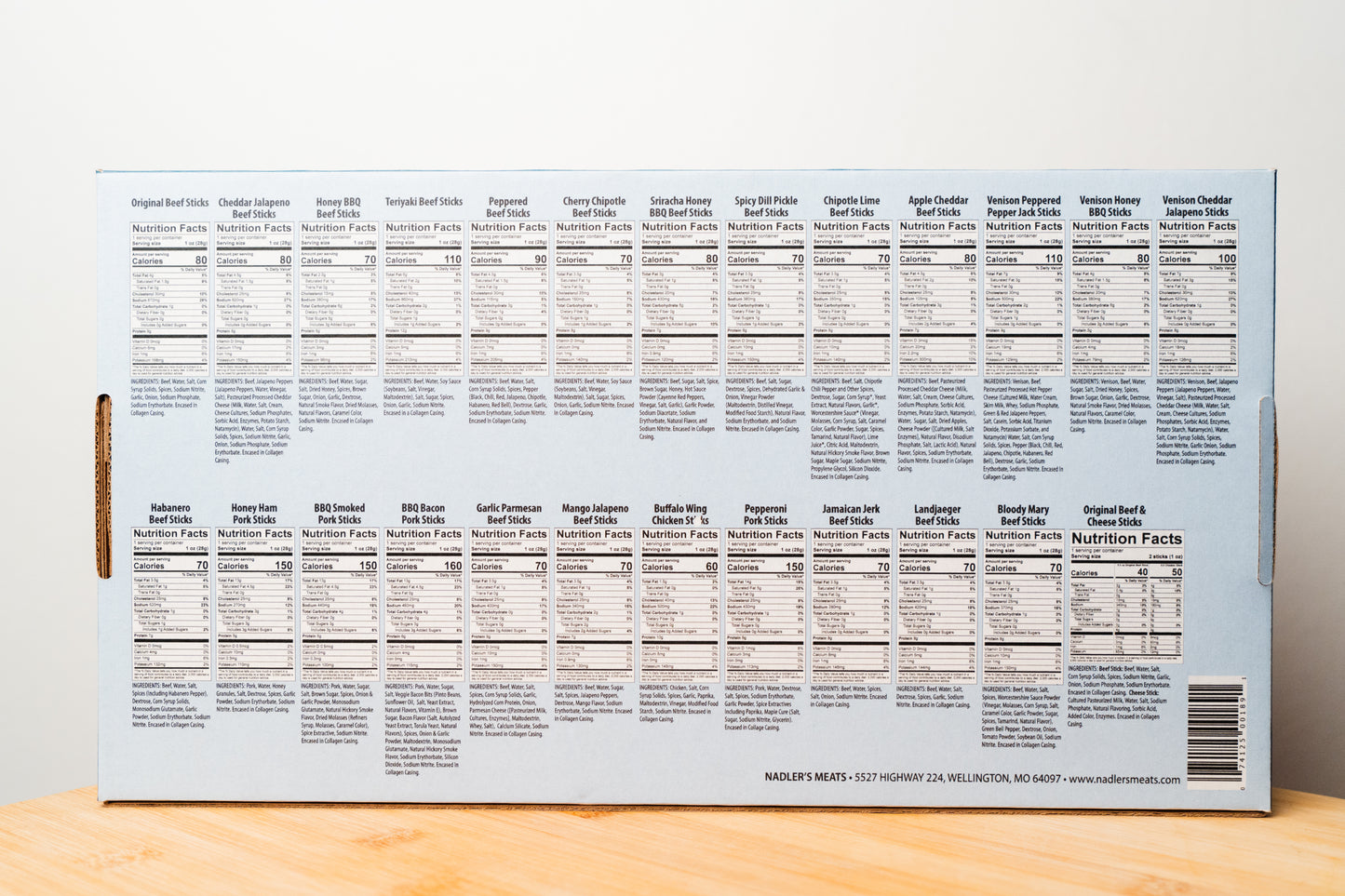 25 Snack Sticks Of Christmas Advent Calendar - Nadler's Meats