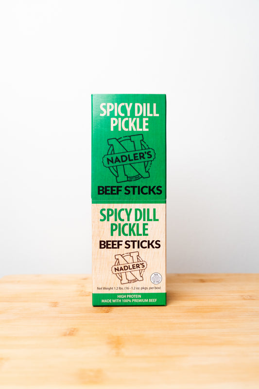 Beef Spicy Dill Pickle Sticks - Nadler's Meats