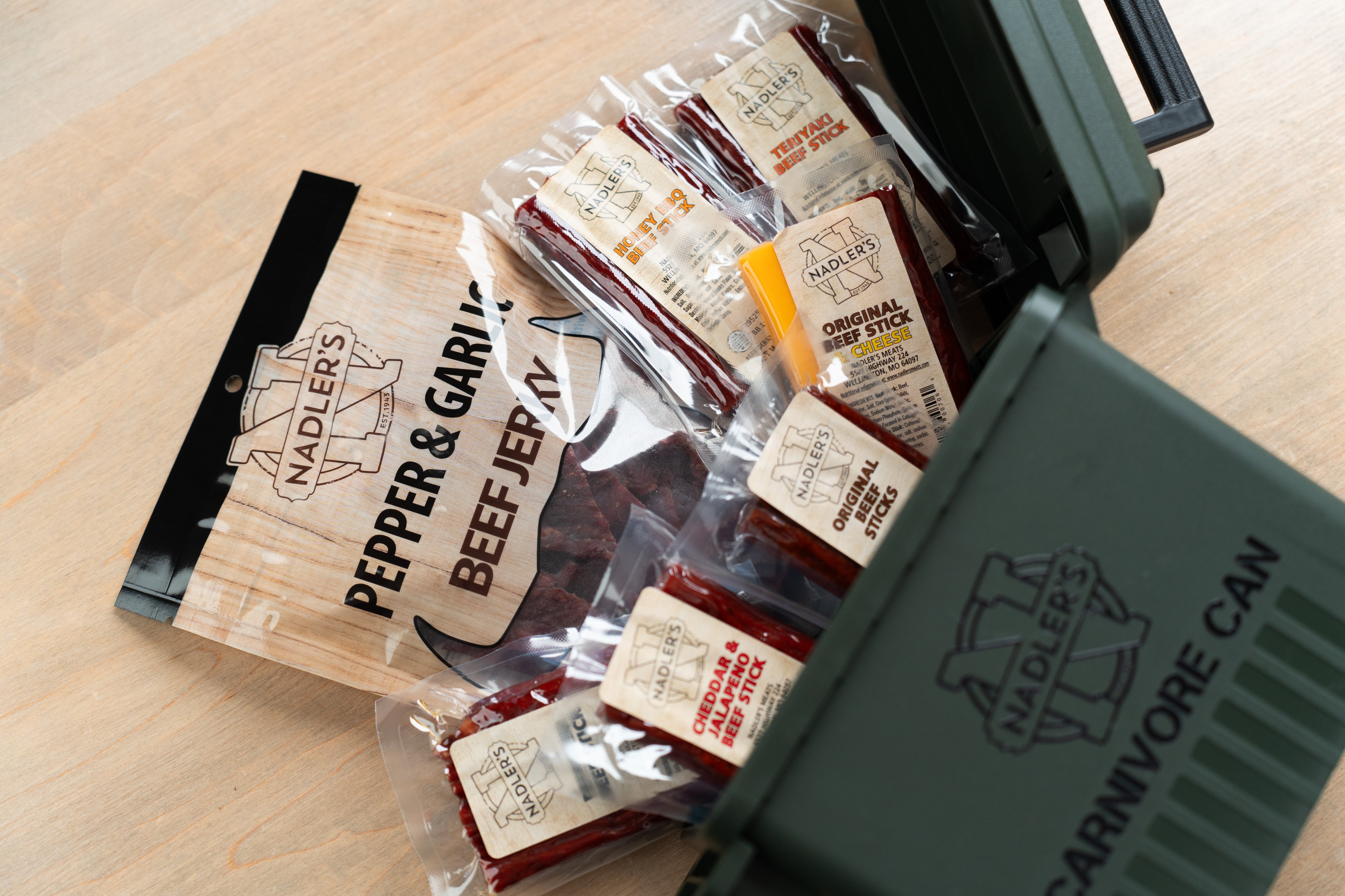 Mini Carnivore Can (Jerky and Snack Stick Pack) – Nadler's Meats