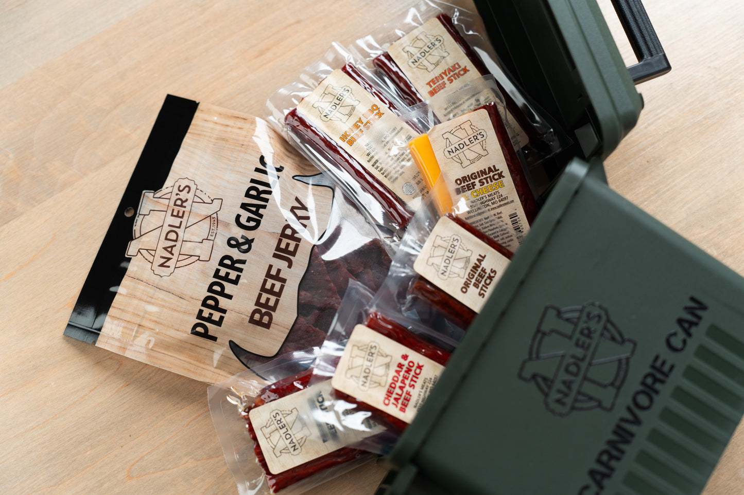 Mini Carnivore Can (Jerky and Snack Stick Pack) - Nadler's Meats