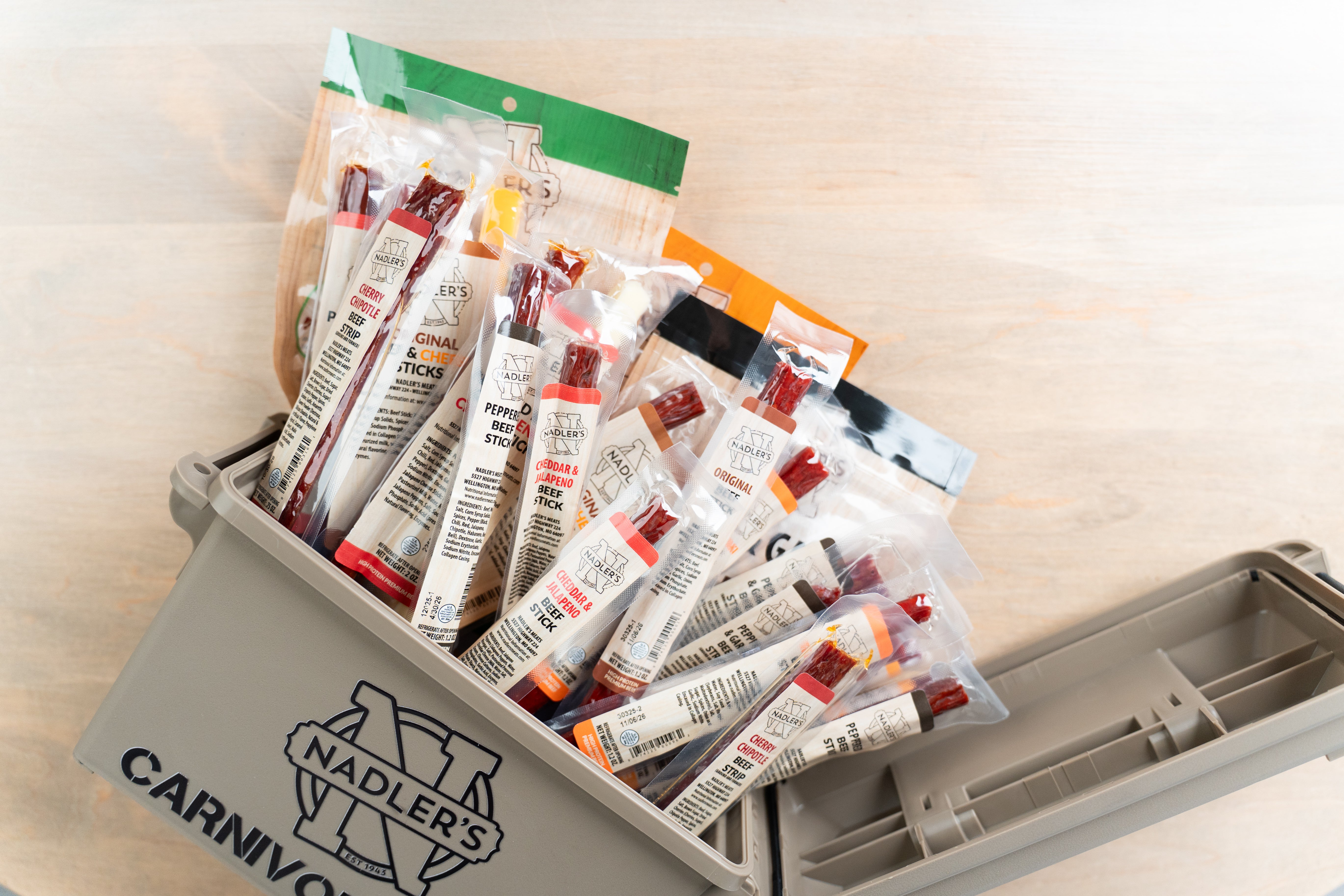 Carnivore Can (Jerky and Snack Stick Pack) – Nadler's Meats