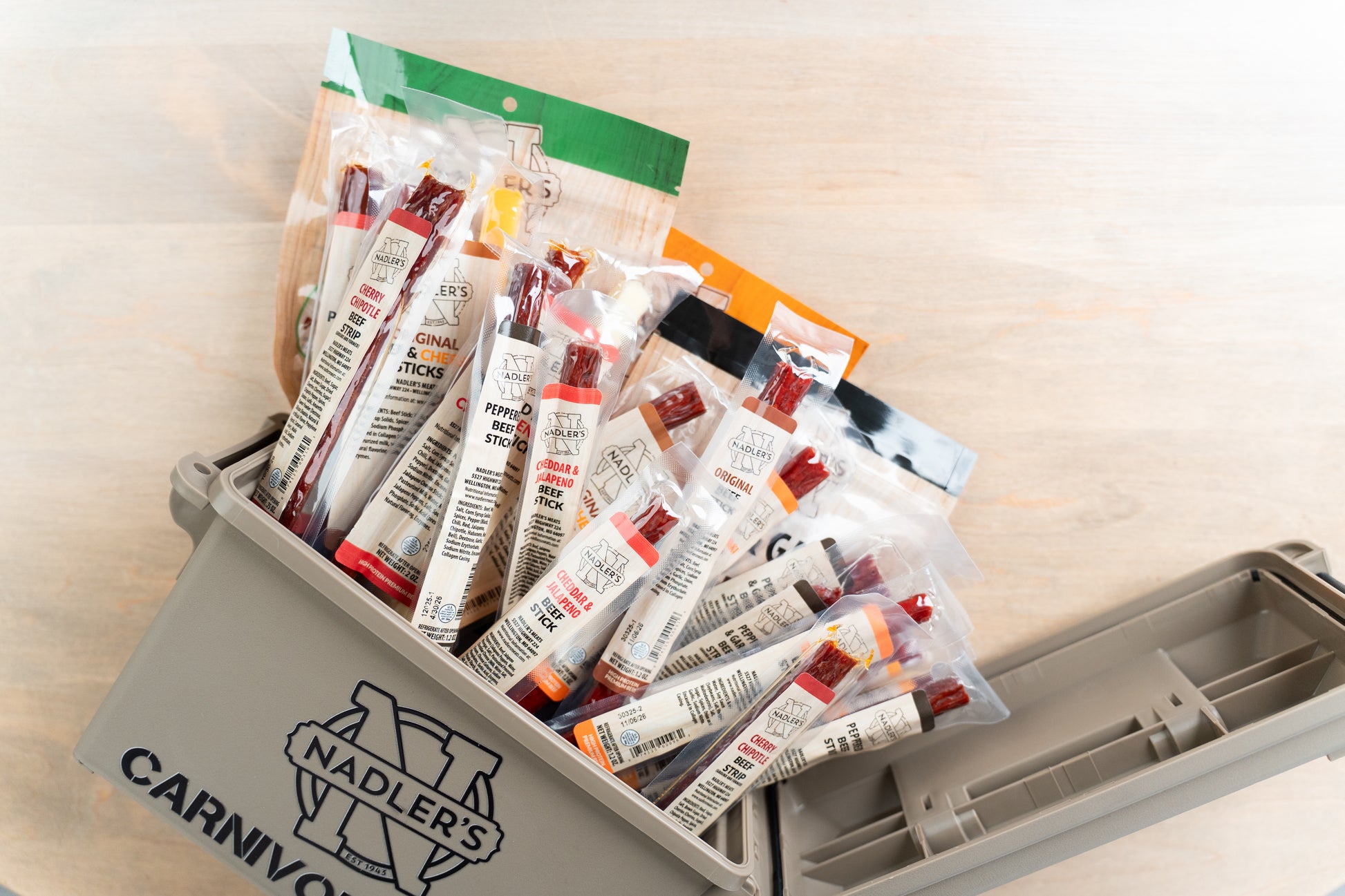 Carnivore Can (Jerky and Snack Stick Pack) - Nadler's Meats