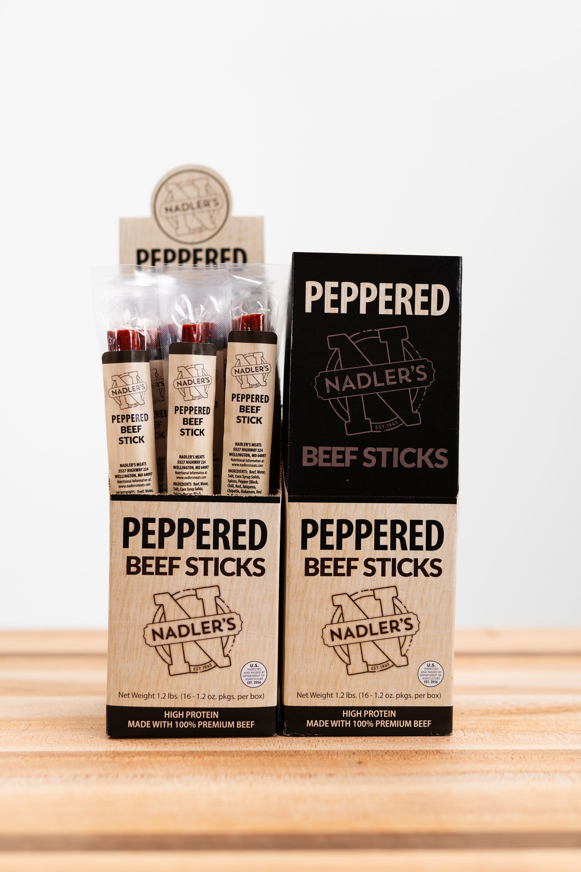 Beef Peppered Sticks - Nadler's Meats