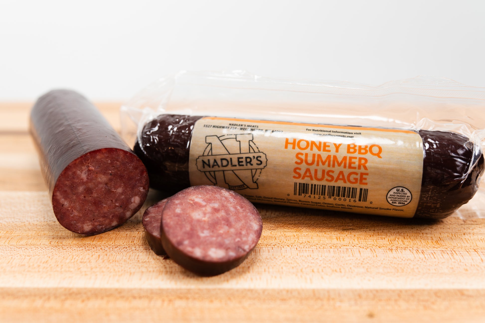 Beef Honey BBQ Summer Sausage - Nadler's Meats