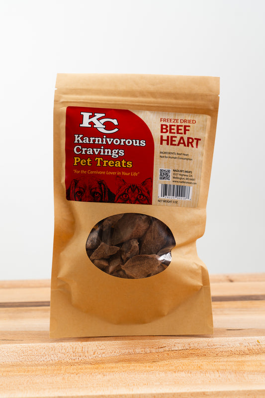 Freeze Dried Beef Heart - Nadler's Meats