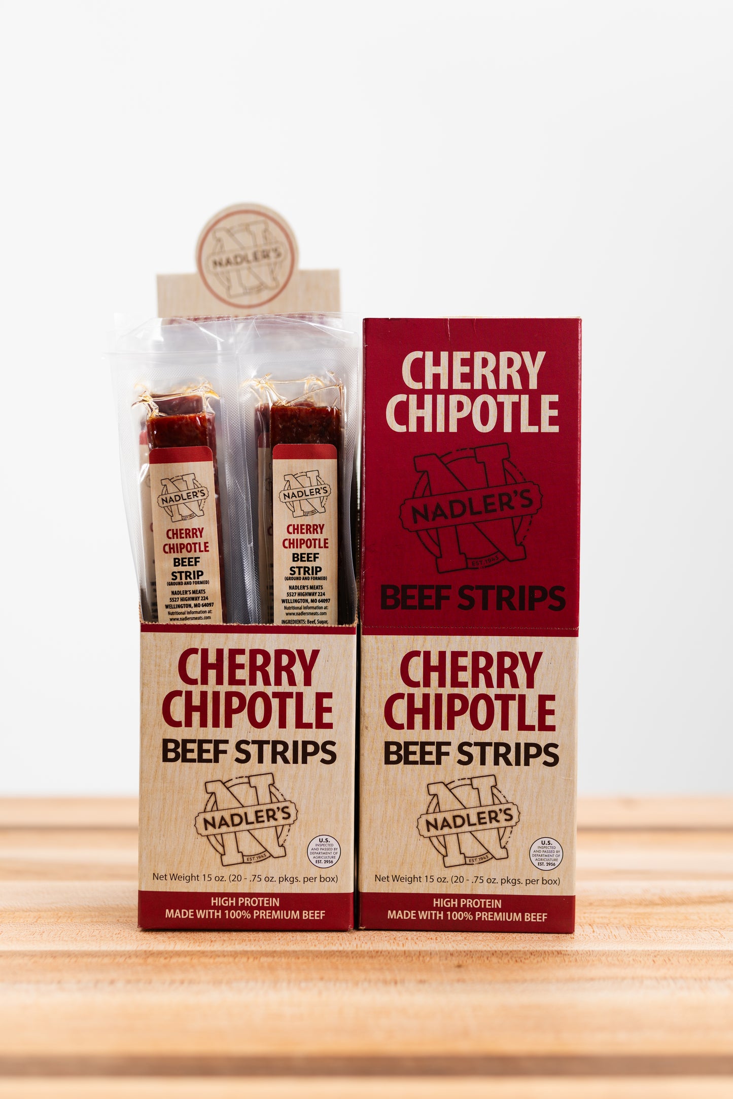 Beef Cherry Chipotle Jerky Strips - Nadler's Meats