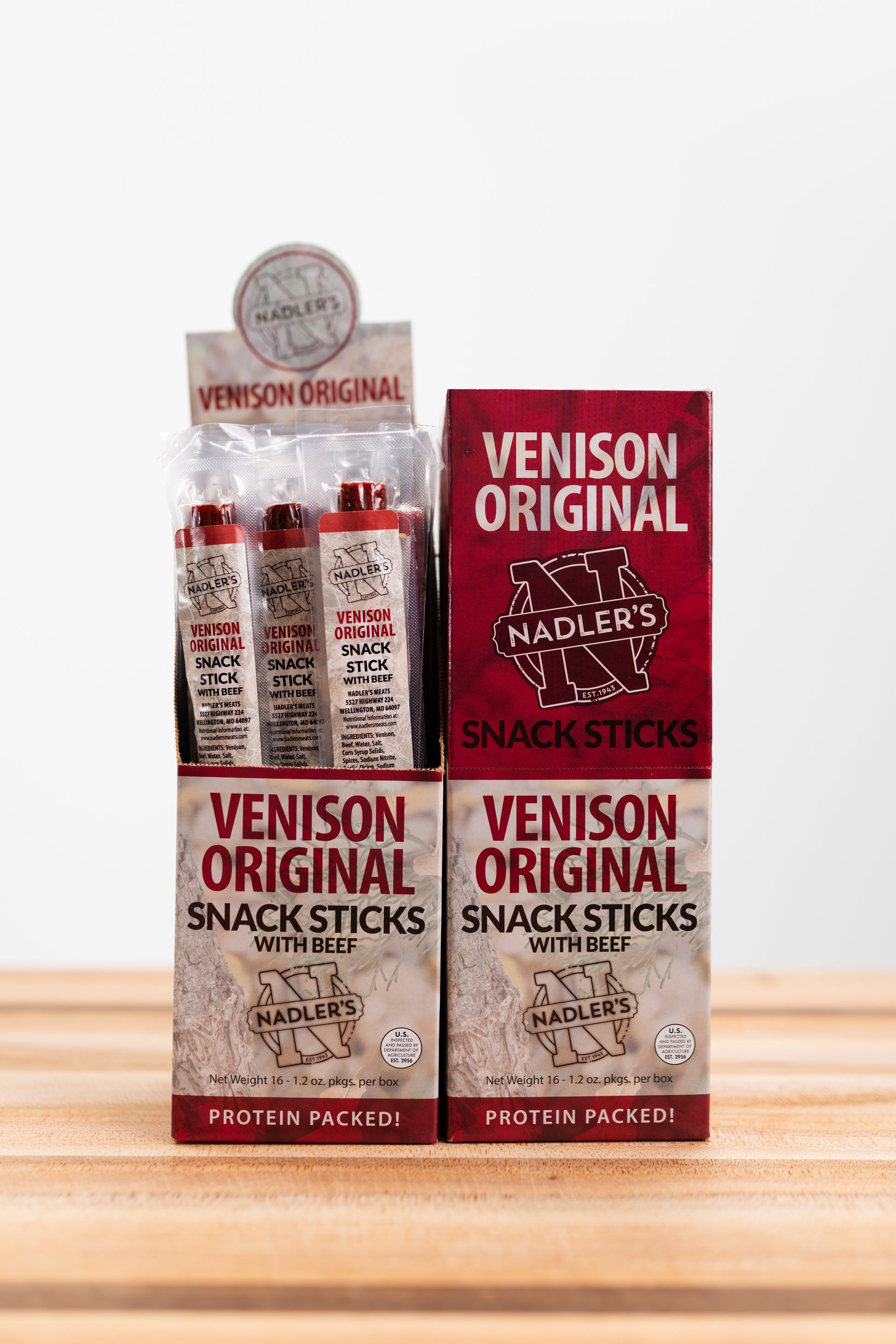 Venison Original Snack Sticks - Nadler's Meats