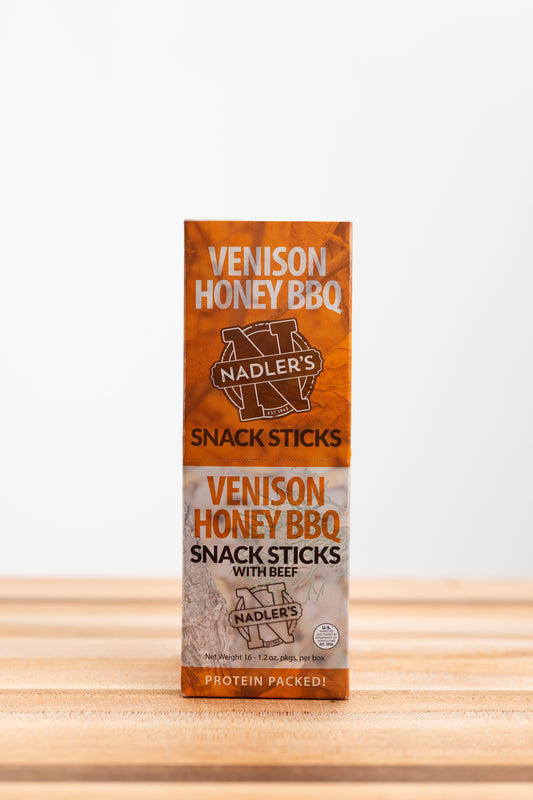 Venison Honey BBQ Snack Sticks - Nadler's Meats