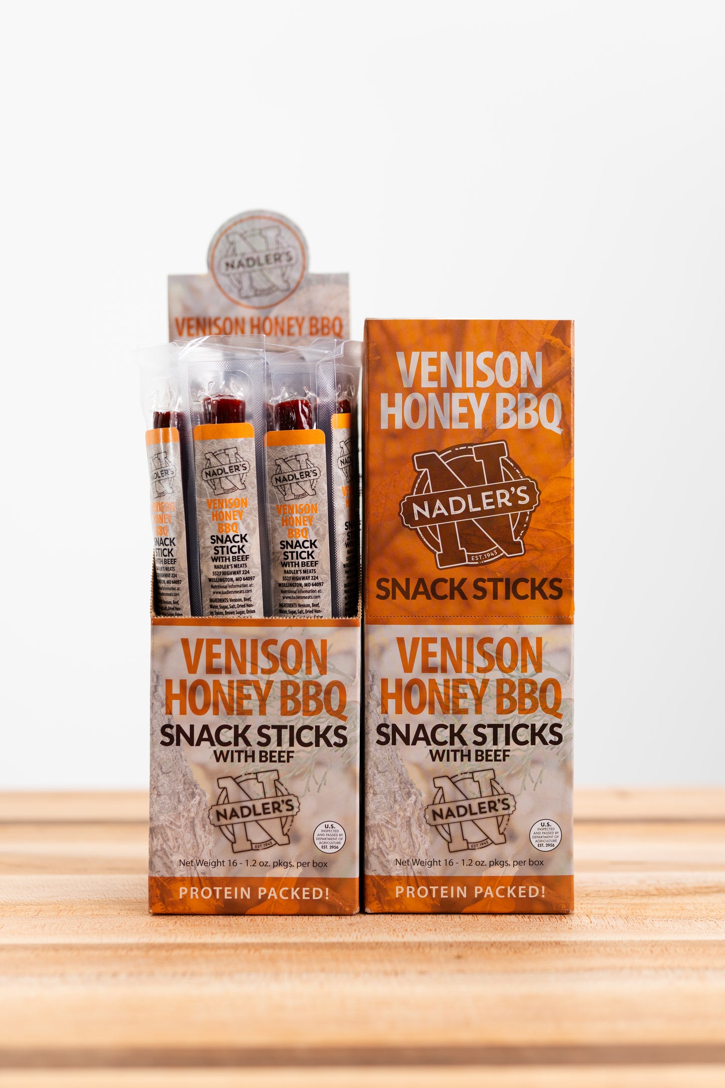 Venison Honey BBQ Snack Sticks - Nadler's Meats