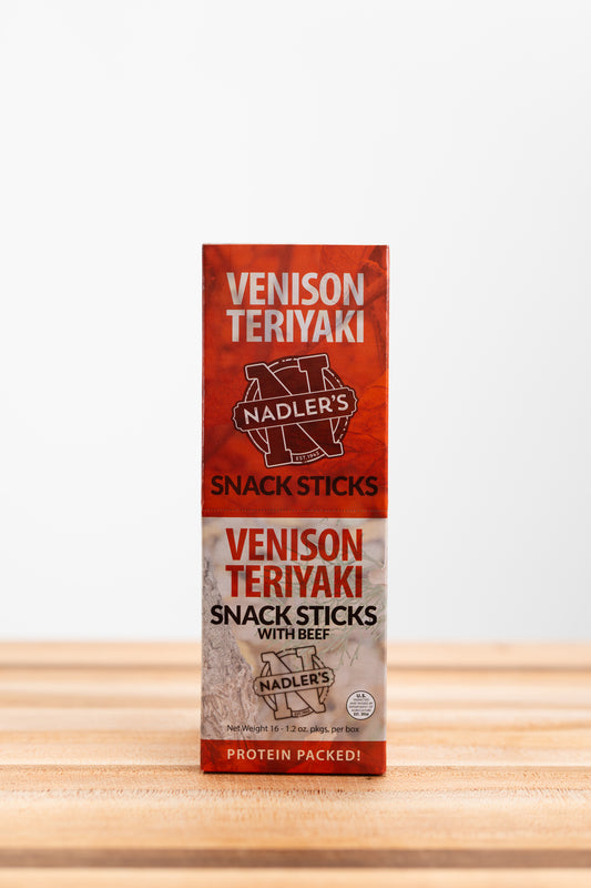 Venison Teriyaki Snack Sticks - Nadler's Meats