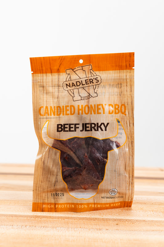 Beef Candied Honey BBQ Jerky - Nadler's Meats