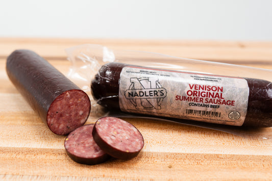 Venison Original Summer Sausage (9 oz) - Nadler's Meats