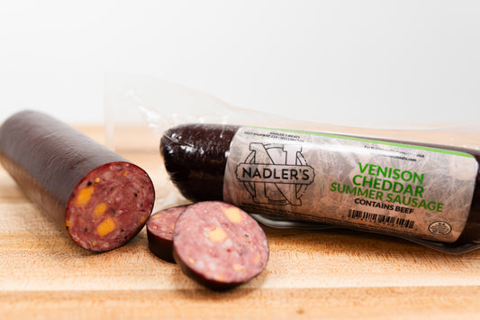 Venison Cheddar Summer Sausage - Nadler's Meats