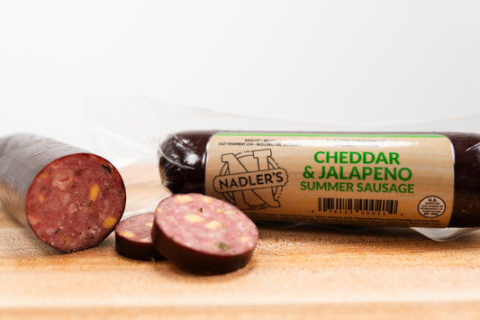 Beef Cheddar & Jalapeno Summer Sausage - Nadler's Meats