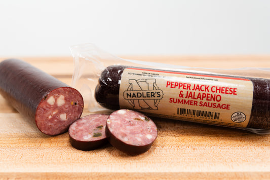 Beef Pepper Jack & Jalapeno Summer Sausage - Nadler's Meats