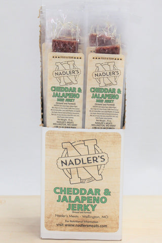 Nadler's Meats Cheddar and Jalapeno Beef Jerky Strips
