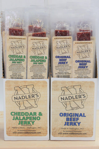 Nadler's Meats Beef Jerky Strips Variety Pack