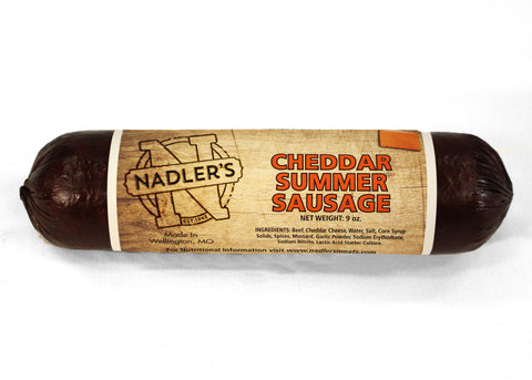 Nadler's Meats Beef Cheddar Summer Sausage