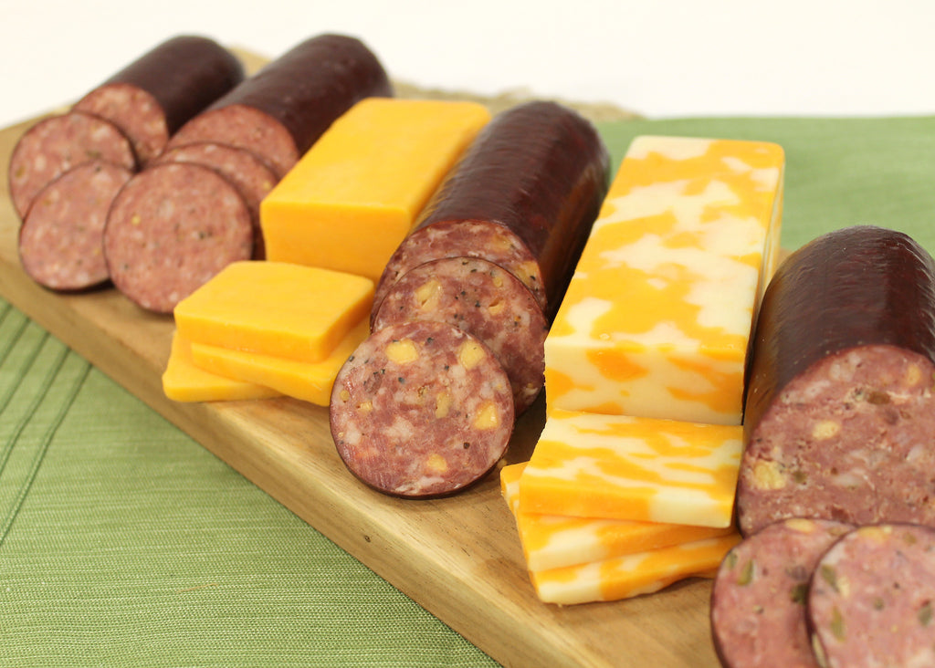 A Bit of Everything (Summer Sausage, Beef Sticks, and Cheese Box) -  Nadler's Meats
